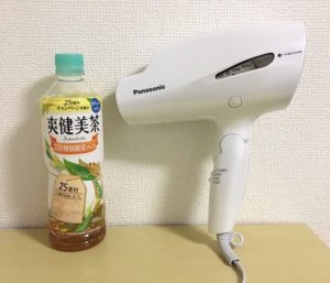 ナノケアと爽健美茶