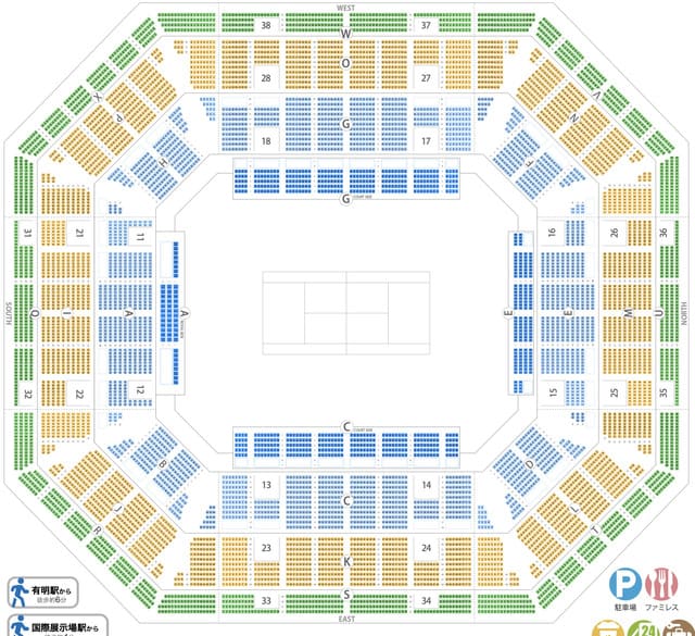 有明テニスの森 オリンピックの競技日程 座席表 アクセス方法まとめ かえるのしっぽ